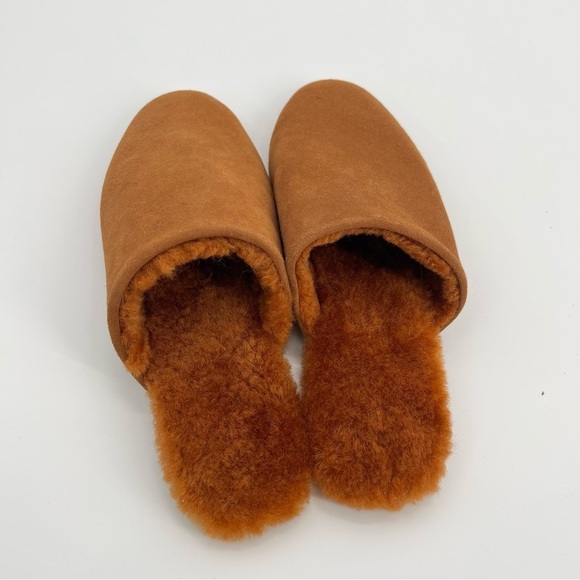New TKEES Ines Shearling Slide On Mule Sandal Fur Size 7 Flat Loafers - Picture 11 of 14